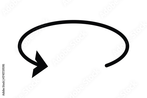 round and rotate arrow icon, 90 180 360 degree round and rotate arrow icon.
