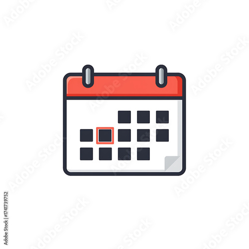 Calendar icon illustration vector design business schedule appointment reminder
