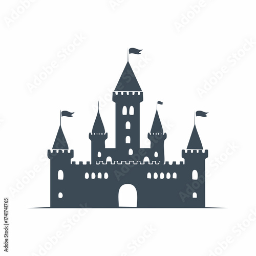 royal palace vector design icon