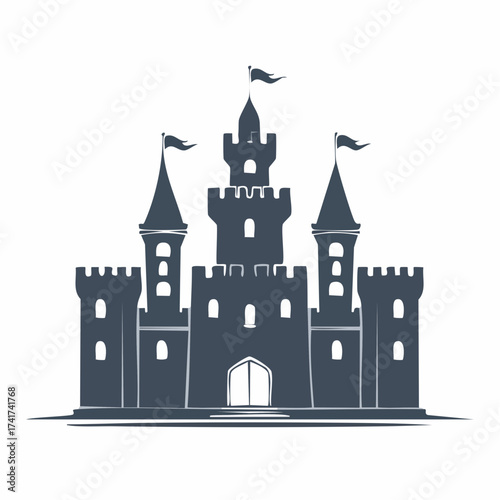 royal palace vector design icon