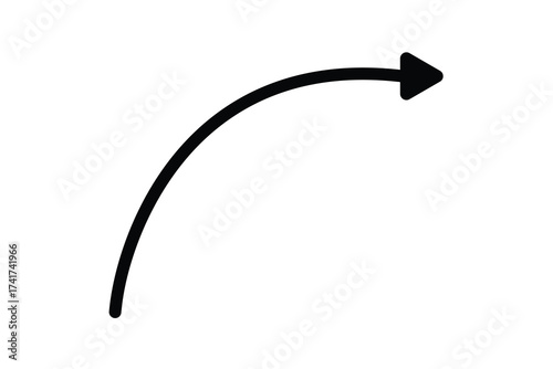 wave curved long arrow icon,arrow icon, long arrow icon, up and down arrow icon.