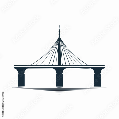 bridge vector icon design