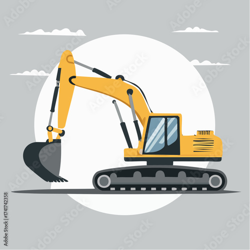 excavator vector design