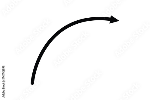 wave curved long arrow icon,arrow icon, long arrow icon, up and down arrow icon.