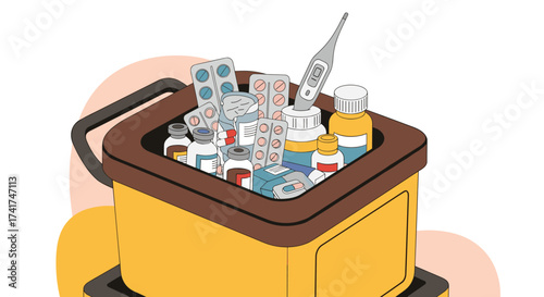 A helpful guide to proper medication storage and organization.