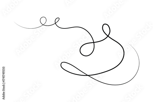 squiggle wave and wavy curve thin line icon, abstract wave line icon.