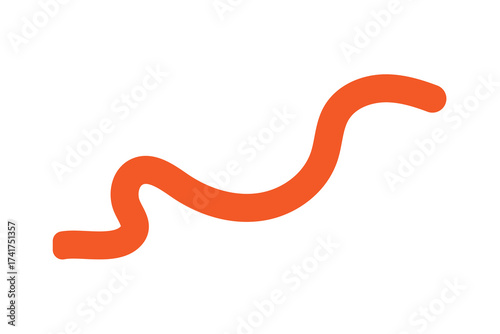 squiggle wave and wavy curve thin line icon, abstract wave line icon.