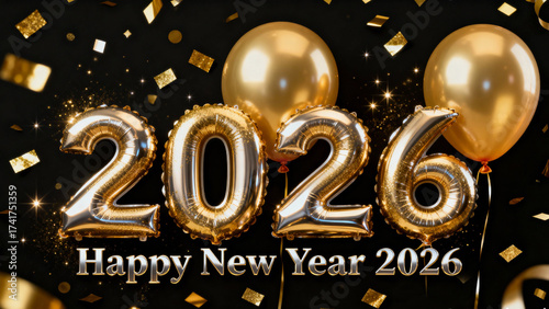 Happy New Year 2026 Golden Celebration