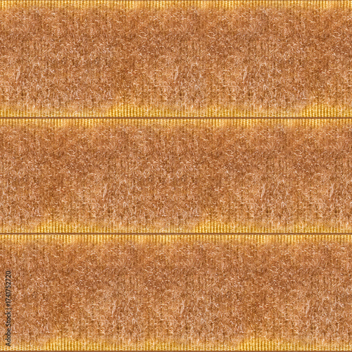 Cuadro en lienzo Seamless 4k photo texture of brown khaki velcro material straps.
