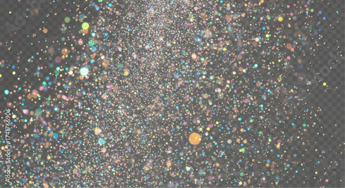 A dazzling cosmic dance of shimmering particles, creating a sense of ethereal beauty and cosmic wonder. vector illustration