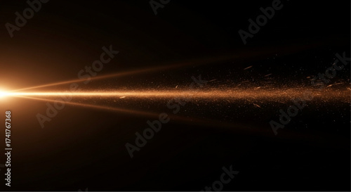 A burst of luminous light streaks across a dark backdrop, creating an intense spectacle. vector illustration