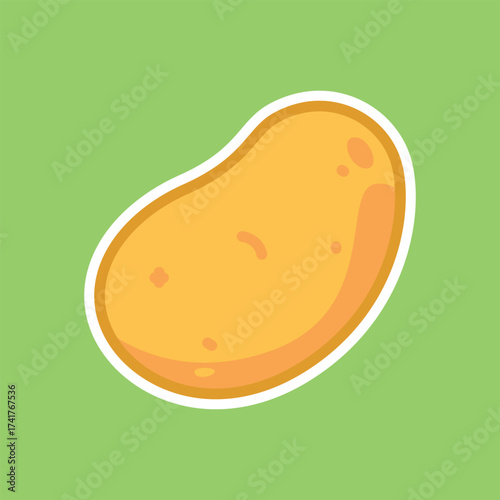 Cute Potato Cartoon Illustration for Organic Farming, Food Packaging, and Healthy Lifestyle Concepts