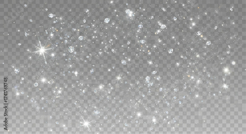A mesmerizing dance of ethereal light, shimmering and sparkling with an enchanting glow. This image exudes a sense of magic and wonder. overlay texture for your design. 