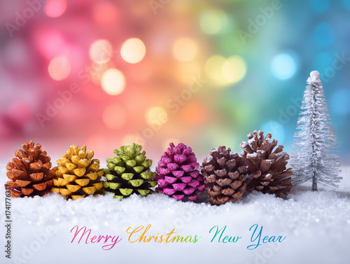 Minimalist Pinecone Decor with Greeting