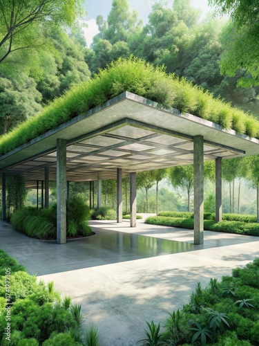 Verdant Oasis in Concrete Canopy