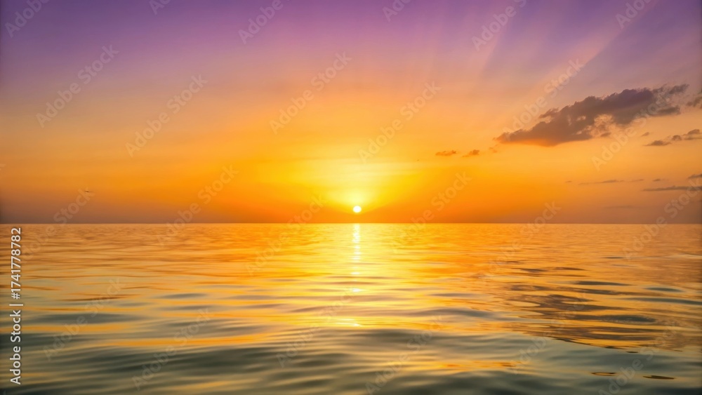 Obraz premium Softly glowing gradient of purple and orange hues merging together in a mesmerizing display of color
