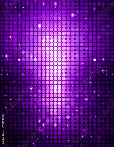 Purple disco lights, glowing spots