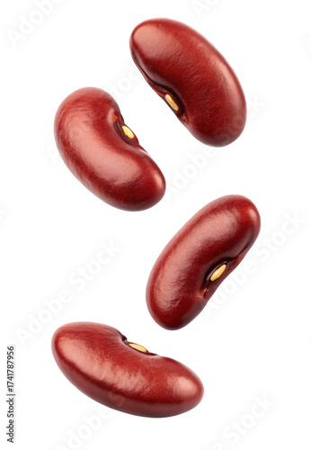 Falling kidney beans capturing the essence of healthy eating and delicious cuisine