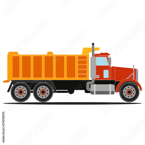 Red Truck Isolated with white background