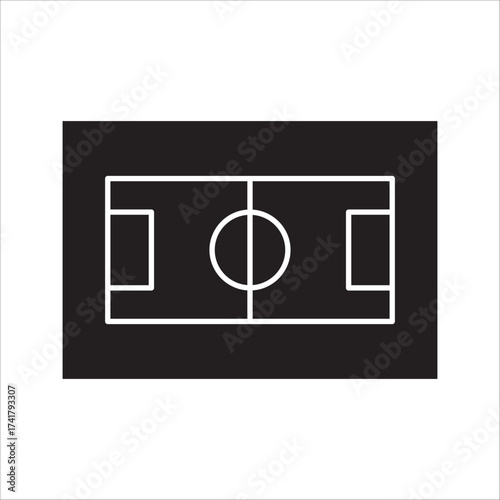 football field icon vector illustration. football field icon line style design.Football field icon symbol design collection.