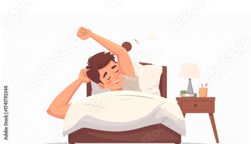 Stretching in the bed