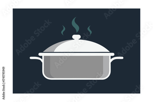 cooking pot vector illustration food vector design icon 