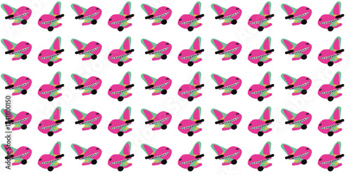 Abstract illustration of a cartoon airplane