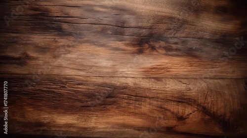 Wood Texture | Dark Brown Wood Texture with Visible Grain and Knots with Aged and Weathered Look Ideal for Backgrounds