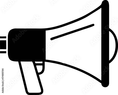 Announcing Important Updates with a Megaphone in a Business Environment for Effective Communication