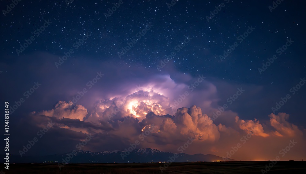 Fototapeta premium fire in the sky