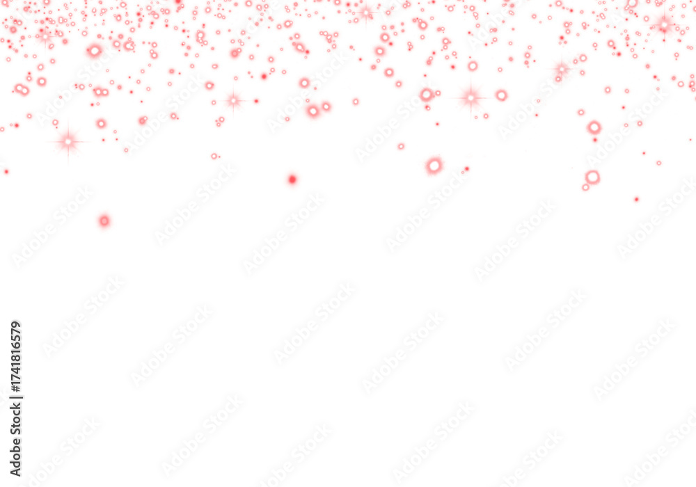 custom made wallpaper toronto digitalAbstract Red Glowing Sparkling Confetti Light Glitter Particle. Overlay. Frame. Border. on Transparent Background