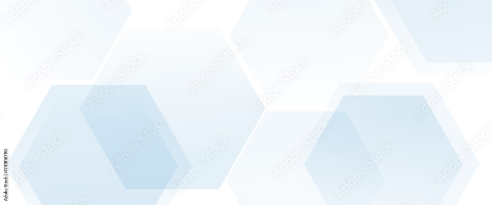 Fototapeta premium Geometric abstract background with simple hexagonal elements design.