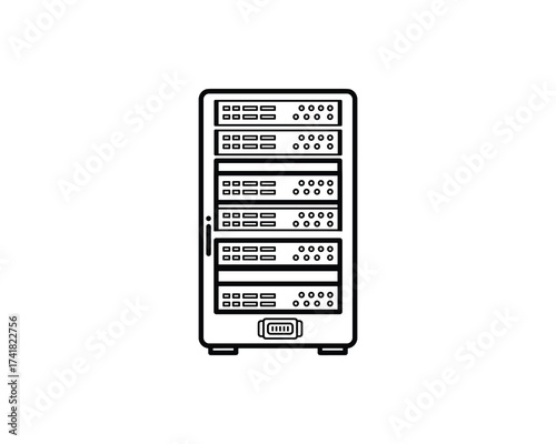 server rack vector illustration