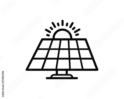 Solar panel vector illustration
