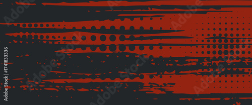 Background, contrast red and black color abstract template for business design. Technology style. You can use it for advertising, sports posters, templates, business presentations. Vector illustration