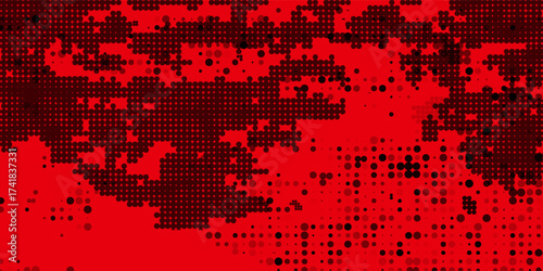 Led screen texture. Digital display. Color pixel background. Lcd monitor . Red television videowall with dots. Projector grid template. Electronic diode effect. Vector illustration.