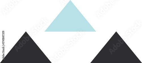 Minimal geometric abstract shapes