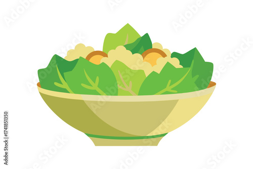 Bowl full of healthy fresh garden salad for health living