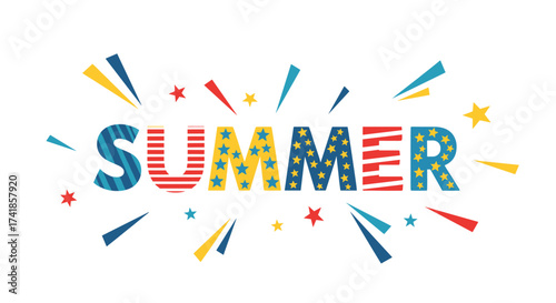 Celebrate the summer season with patriotic flair and vibrant decorations.