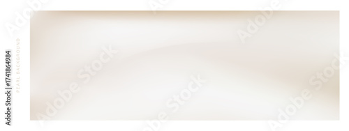 Pearl cream and nacreous vector banner with minimalistic style. Smooth pale ecru gradient and sandy waves for neutral designs.