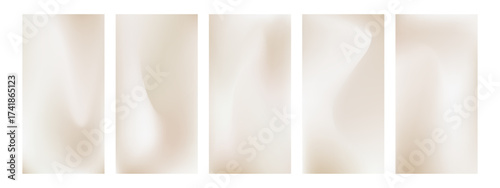 Elegant pearl and cream gradient wallpaper. Warm neutral pastel texture for minimalist home screen or luxury phone background. Vector illustration.