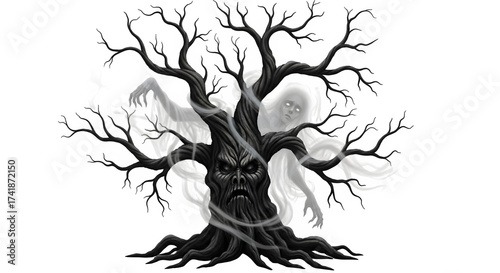 Ent and spectral figures isolated png transparent background