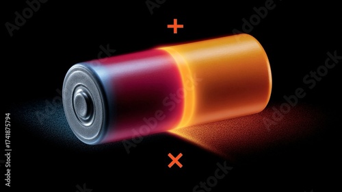 A battery cell depleted at unequal rates illustrates uneven energy distribution within teams or projects, creating internal strain.