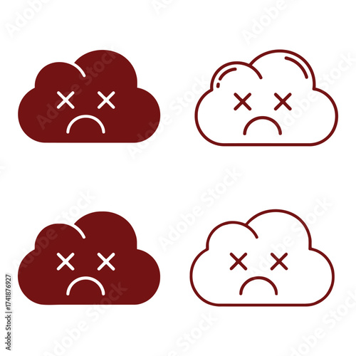 Simple Minimalist Design with a Maroon Circle Element on White Background