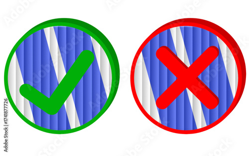 Checkmark And Cross Mark Transparent Background Illustration, Tick mark, Yes And No, Checkbox
