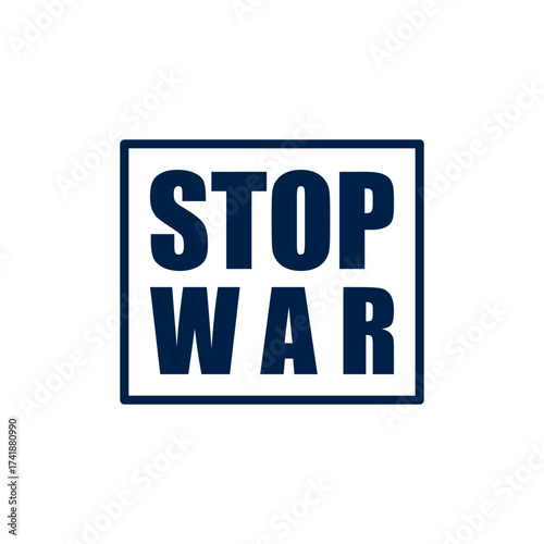 Stop war vector illustration icon