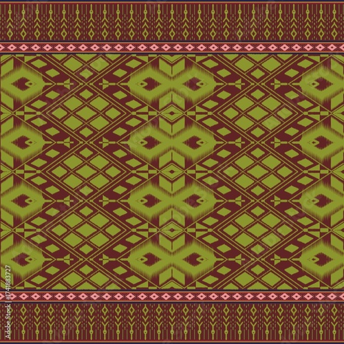 bedsheet pattern Thailand vintage