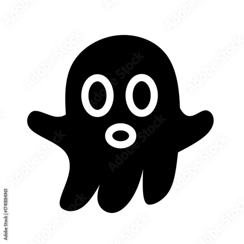 ghost skull glyph icon