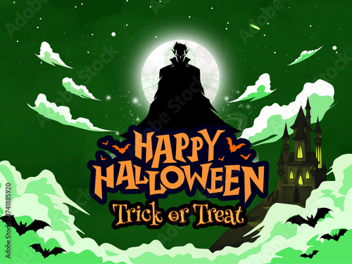 halloween vampire vector illustration
