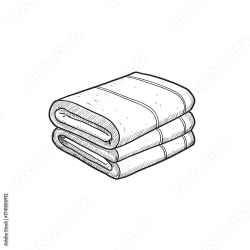 Soft cotton towels stacked in a cozy bathroom setting  